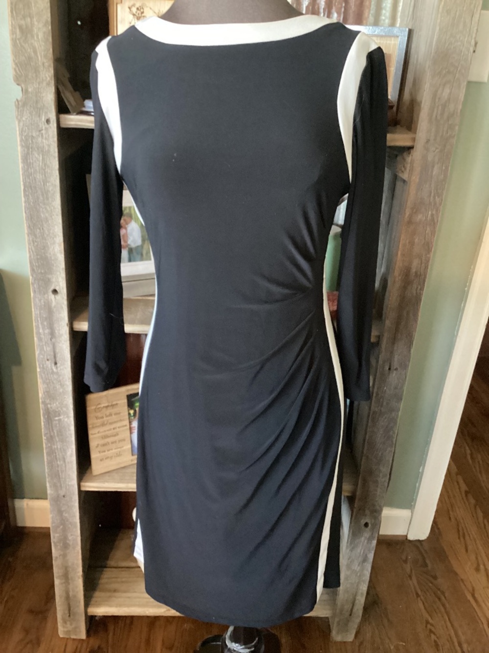 Chaps black dress ladies small